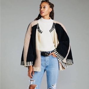 NWT Anthropologie Maeve Dusk & Dawn Capelet Cape One Size